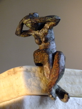 femme à la chevelure" bronze patiné 10 x4