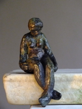 " femme a la natte" bronze patiné 10x4