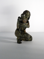 "le câlin" bronze patiné 15x9