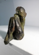 "Le repli" bronze patiné 10x6