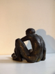 homme au repos, bronze patiné 16x16