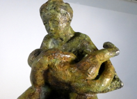 " le coucher " bronze patiné 12x9